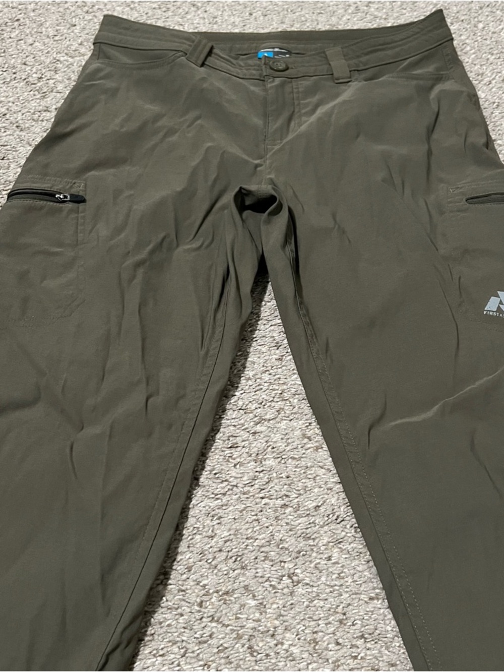 Eddie Bauer Women’s Nylon Blend Olive First Ascent Cargo Hiking Pants Sz 10 - Picture 2 of 13